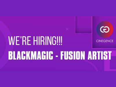 CINEGENCE is hiring Blackmagic Fusion Artists