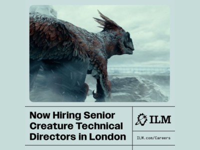 Creature Technical Director required at Industrial Light & Magic