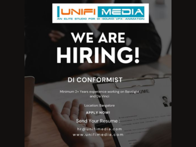 DI Conformist required at UNIFI Media