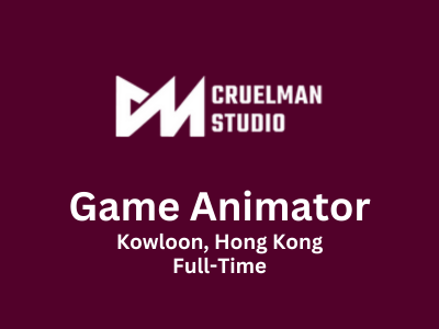 Game Animator required at Cruel Man Studio