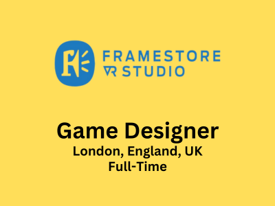 Game Designer required at Framestore