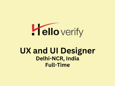 Helloverify is looking for UX and UI Designer