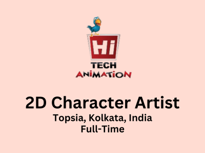 Hi-Tech Animation Studio is hiring 2D Character Artist