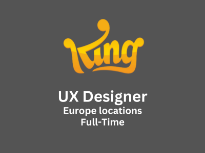 Job opening for UX Designer at King studio