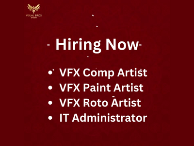 Latest VFX Job Openings At Visual Birds Studio - Pune