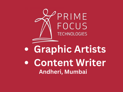 Latest job hiring open at Prime Focus Technologies