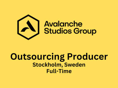 Outsourcing Producer required at Avalanche Studios Group