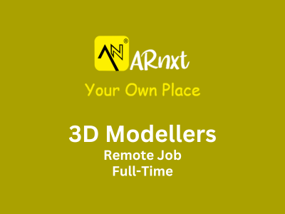 Remote job opening for 3D Modellers at ARnxt