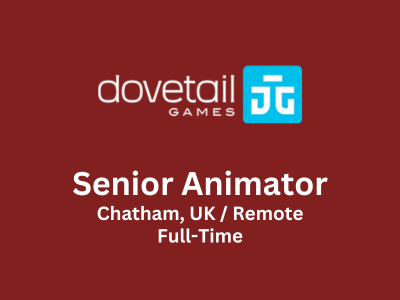 Senior Animator required at Dovetail Games