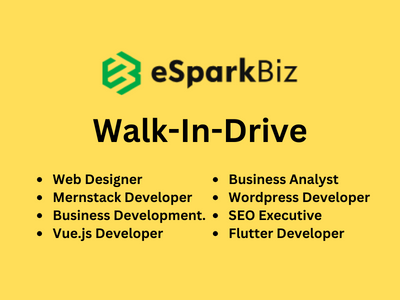 Walk-In interview for latest jobs at eSparkBiz