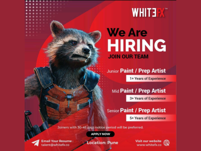 WhiteFX Studio is hiring for PaintPrep Artists