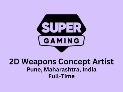 2D Weapons Concept Artist required at SuperGaming
