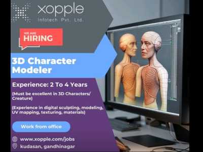 3D Character Modeler required at Xopple Infotech