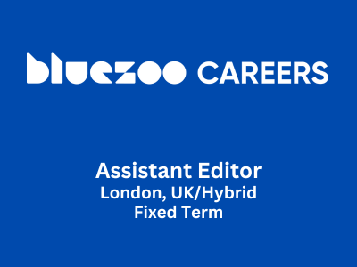 Assistant Editor required at Blue Zoo 