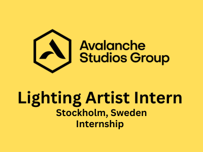 Avalanche Studios is hiring Lighting Artist Intern