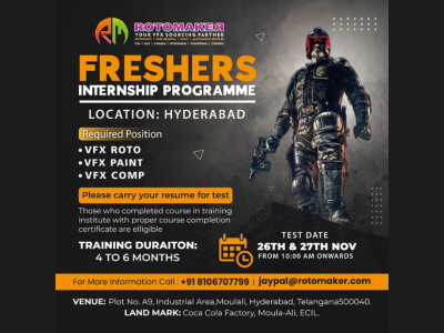 Freshers Internship Programme at Rotomaker