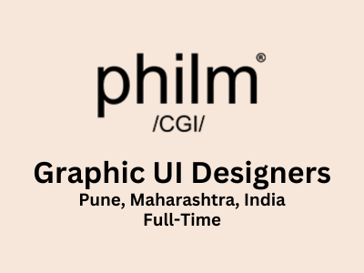 Graphic UI Designers required at philmCGI studio