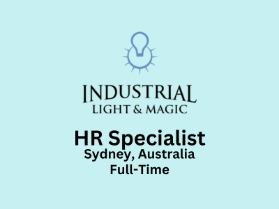 HR Specialist required at Industrial Light & Magic