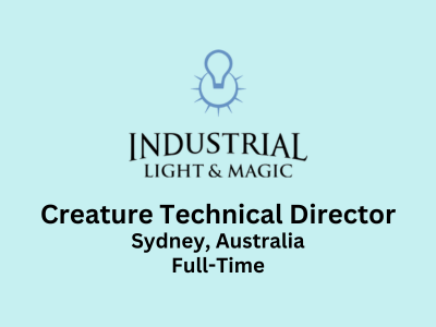 Industrial Light & Magic is hiring Creature Technical Director