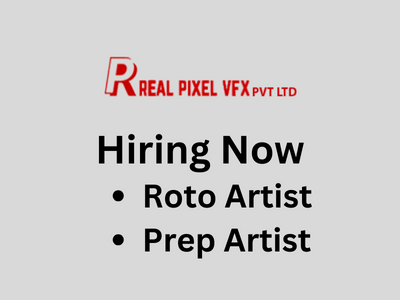 Real Pixel VFX Pvt Ltd is hiring Roto and Prep Artists