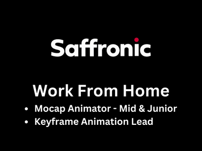 Saffronic is hiring & looking for amazing Animators