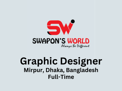 Swapon's World is hiring Graphic Designer Visualiser