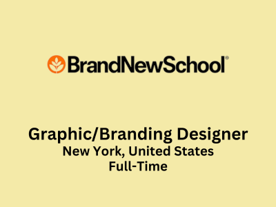 Brand New School is hiring GraphicBranding Designer