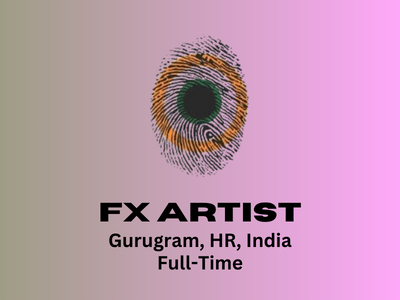 Charuvi Design Labs is looking for FX Artist
