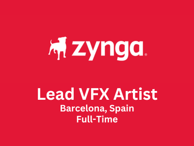Lead VFX Artist required at Zynga Games Studio