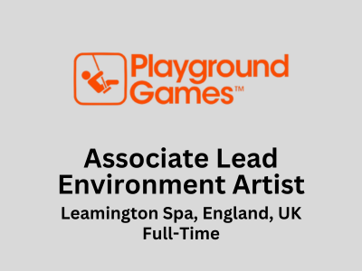 Playground Games is hiring Associate Lead Environment Artist