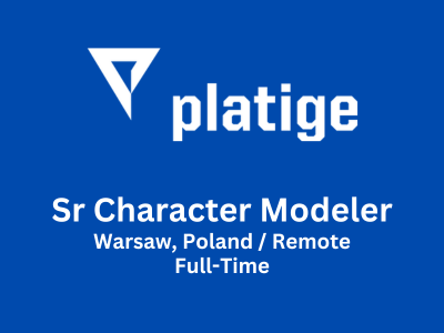 Senior Character Modeler required at Platige Image