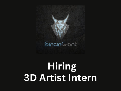SinginGiant is looking for 3D Artist Intern