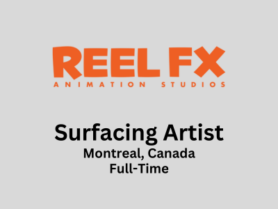 Surfacing Artist required at Reel FX Animation