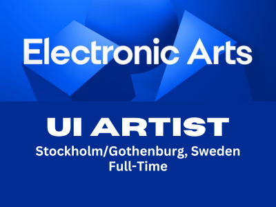 UI Artist required at Electronic Arts Studio