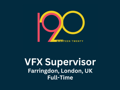 1920 VFX are looking for a VFX Supervisor