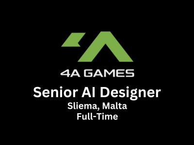 4A-Games is seeking an experienced AI Designer