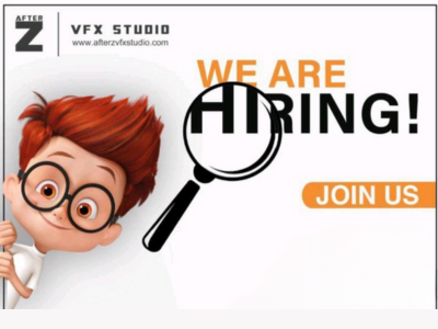 AfterZ VFX Studio is hiring for multiple positions