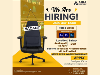 Aira Media Group is looking for experienced Editor