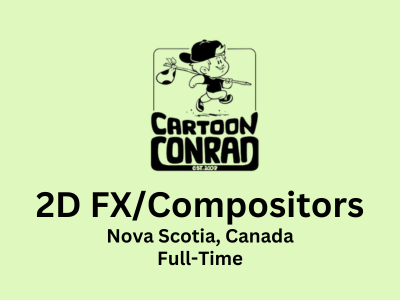 Cartoon Conrad Productions is hiring 2D FXCompositors