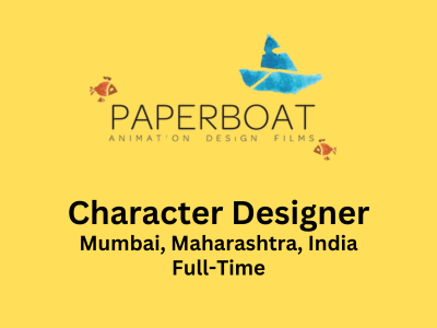 Character Designer required at Paper Boat Studios