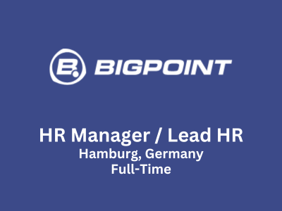 HR Manager Lead HR required at BIGPOINT