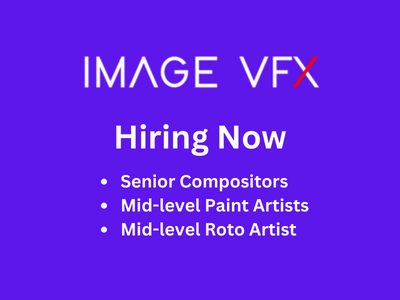 Image VFX is hiring for multiple job openings