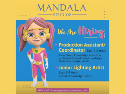 Latest full-time job openings at Mandala Studios