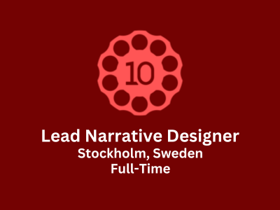 Lead Narrative Designer required at 10 Chambers