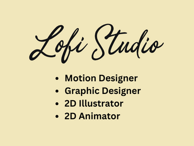 Multiple 2D job openings at Lofi Studio - Illustrator, Animator