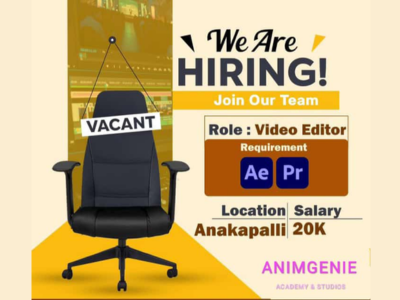 Requirement for Video Editor at ANIMGENIE