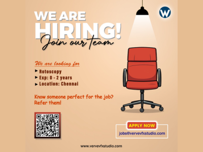 Rotoscopy Artist required at VERVE VFX STUDIO