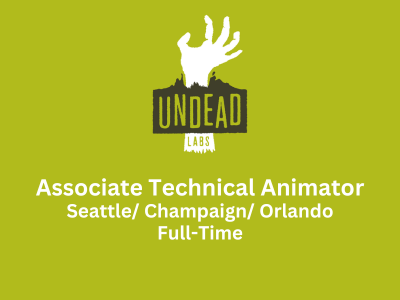 Undead Labs is looking for Associate Technical Animator