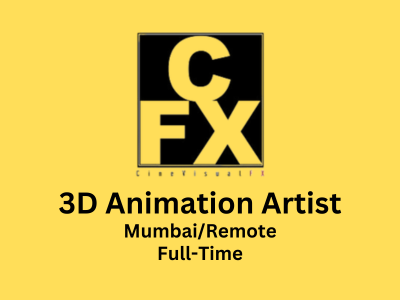 3D Animation Artist required at CineVisualFX