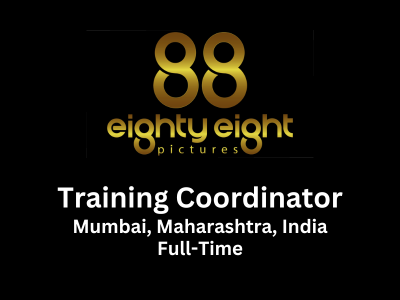 88 Pictures is hiring for positions of Training Coordinator